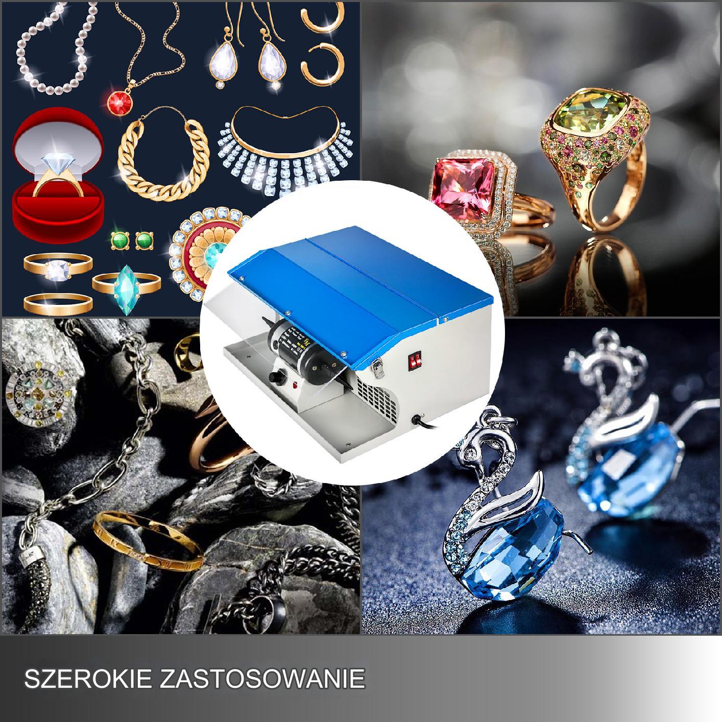 Polerka jubilerska stołowa z odciągiem kurzu i oświetleniem LED 220 W - obrazek 8
