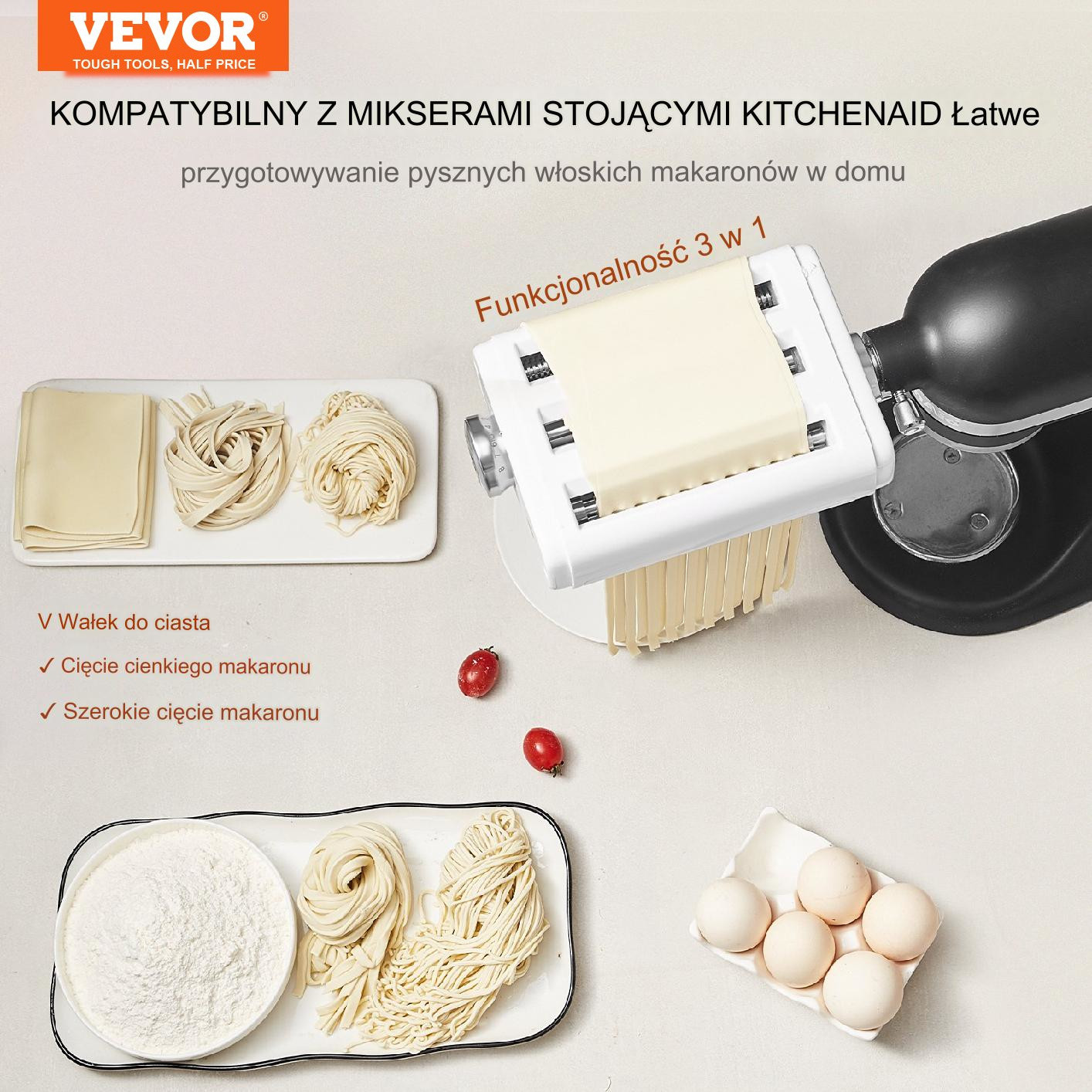 Maszynka do Makaronu Ciasta Pierogów Lasagne Ravioli - obrazek 7