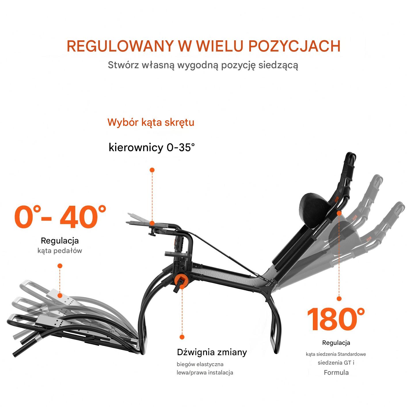 Stojak gamingowy pod kierownicę Stojak symulatora wyścigowego G923/G920/G29 - obrazek 3