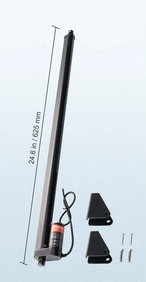 Siłownik liniowy 12V 50,8 cm 1000N szybki IP54 – do automatyki - obrazek 2