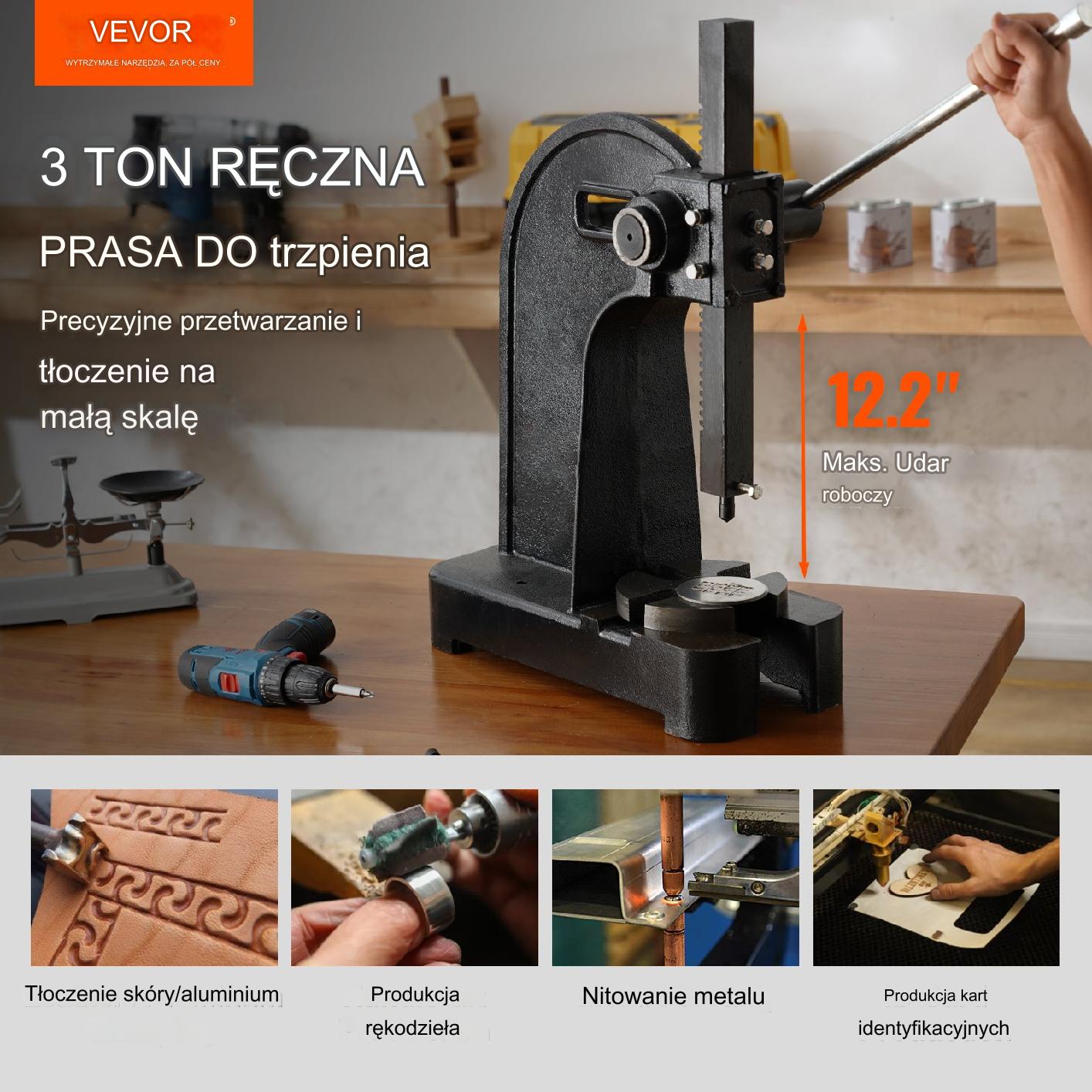 PRASA MECHANICZNA RĘCZNA 3 T - obrazek 7