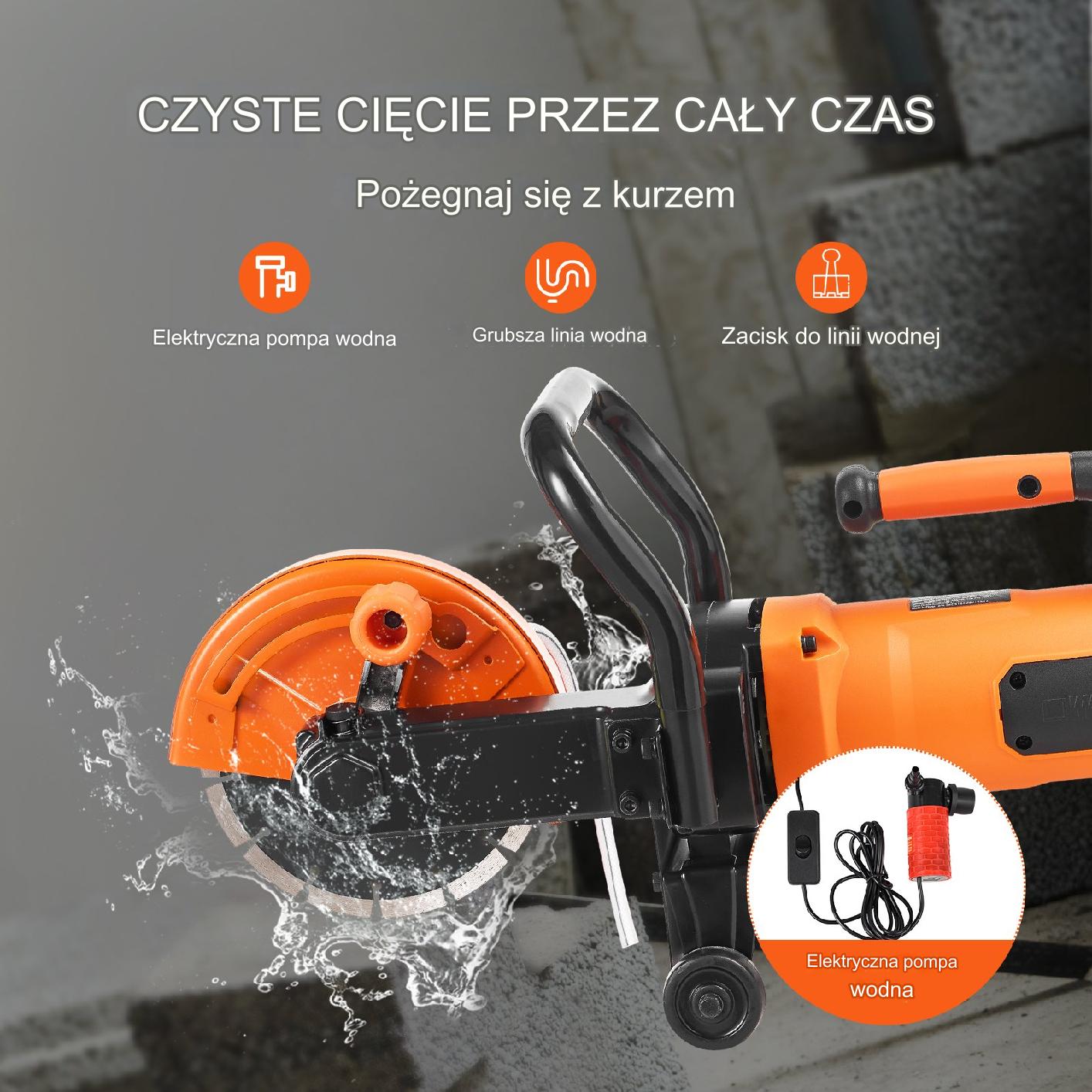 Elektryczna Piła do Cięcia Betonu na Mokro/Sucho - obrazek 4