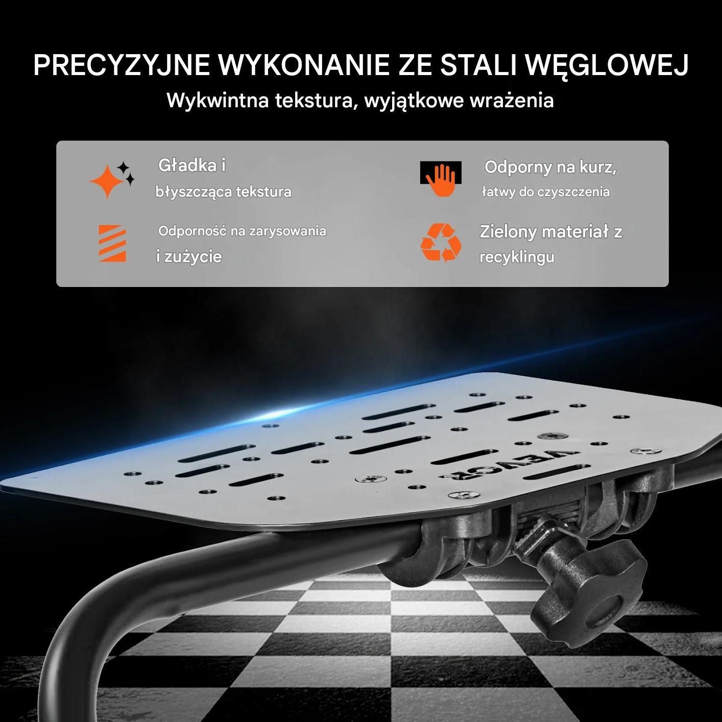 Stojak do kierownicy gamingowy składany regulowany uniwersalny symulator - obrazek 4