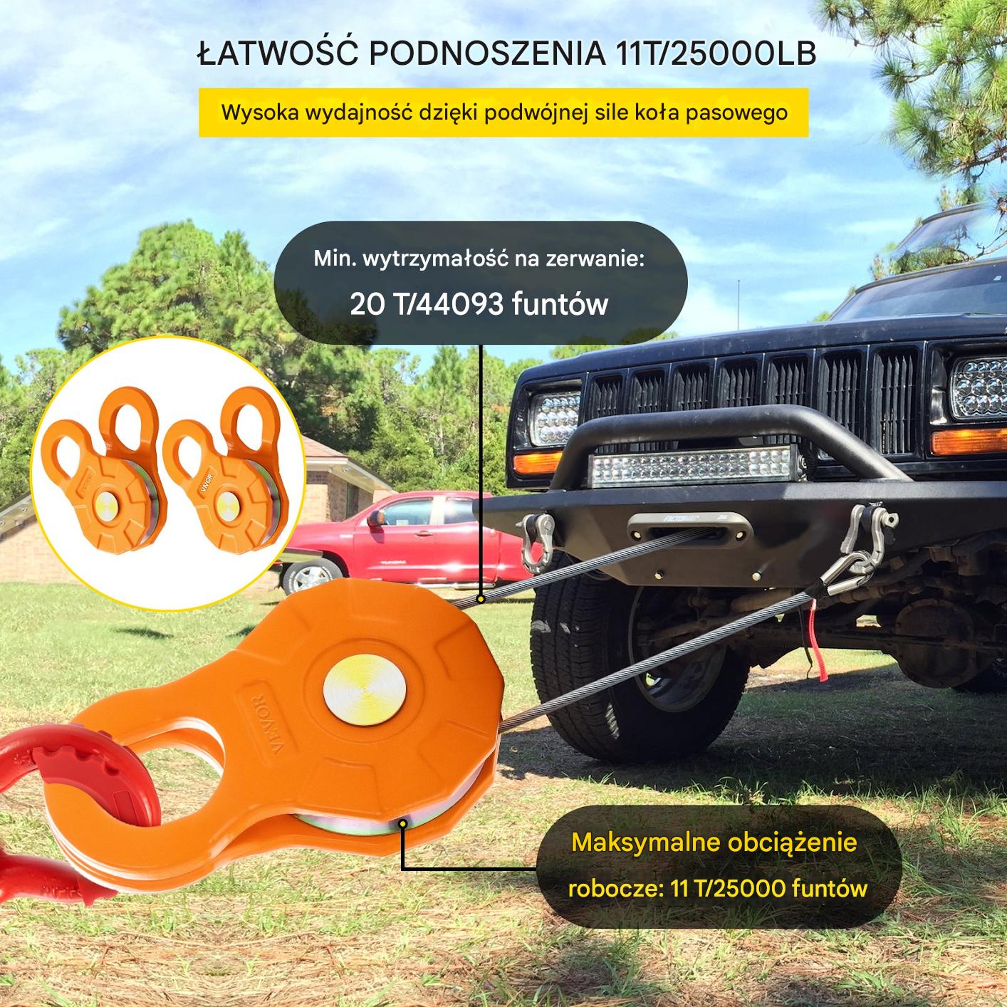 Blok Skrętny Wyciągarki 11T - Zestaw 2 szt - obrazek 3