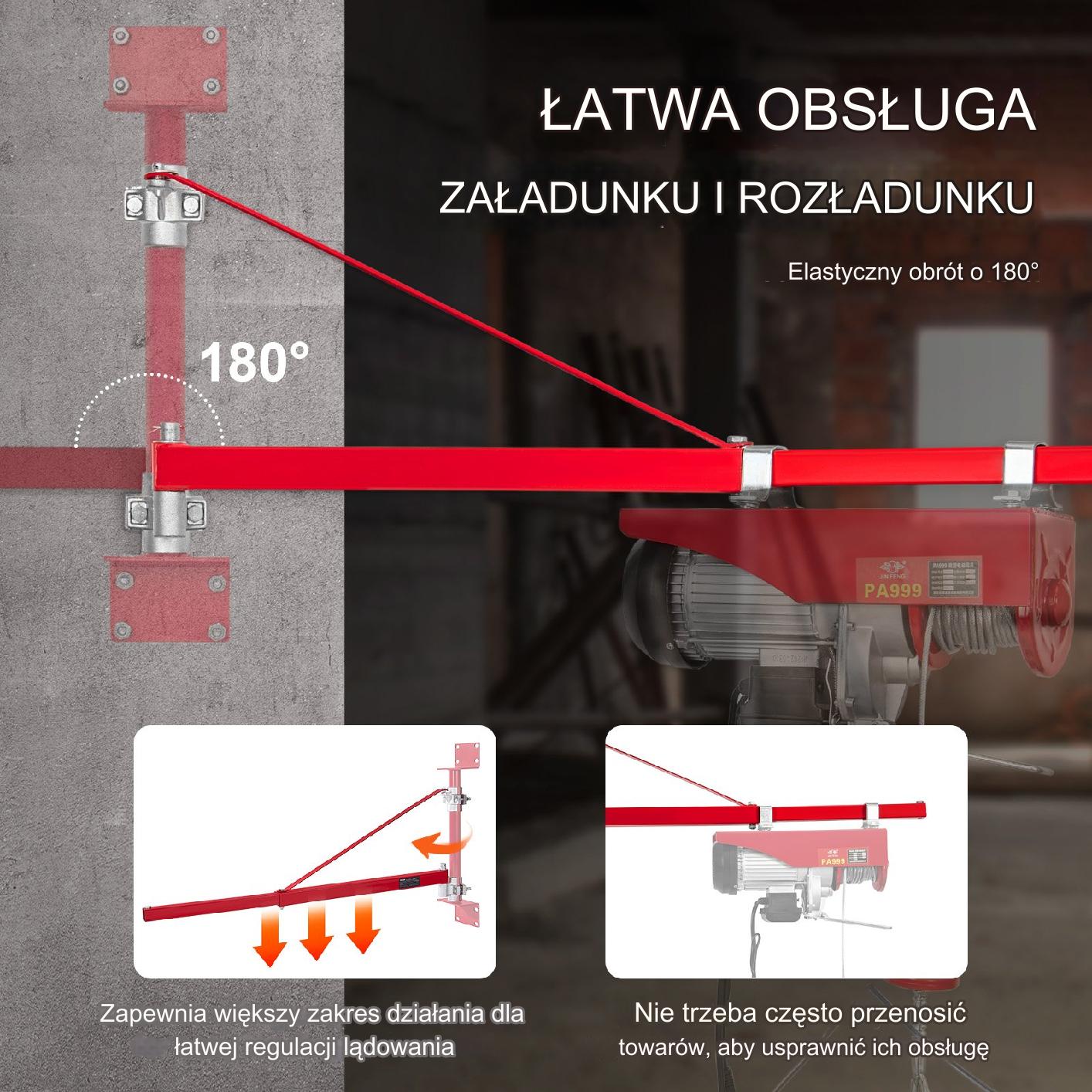 Ramię do Wciągarki Elektrycznej 600 kg - obrazek 3