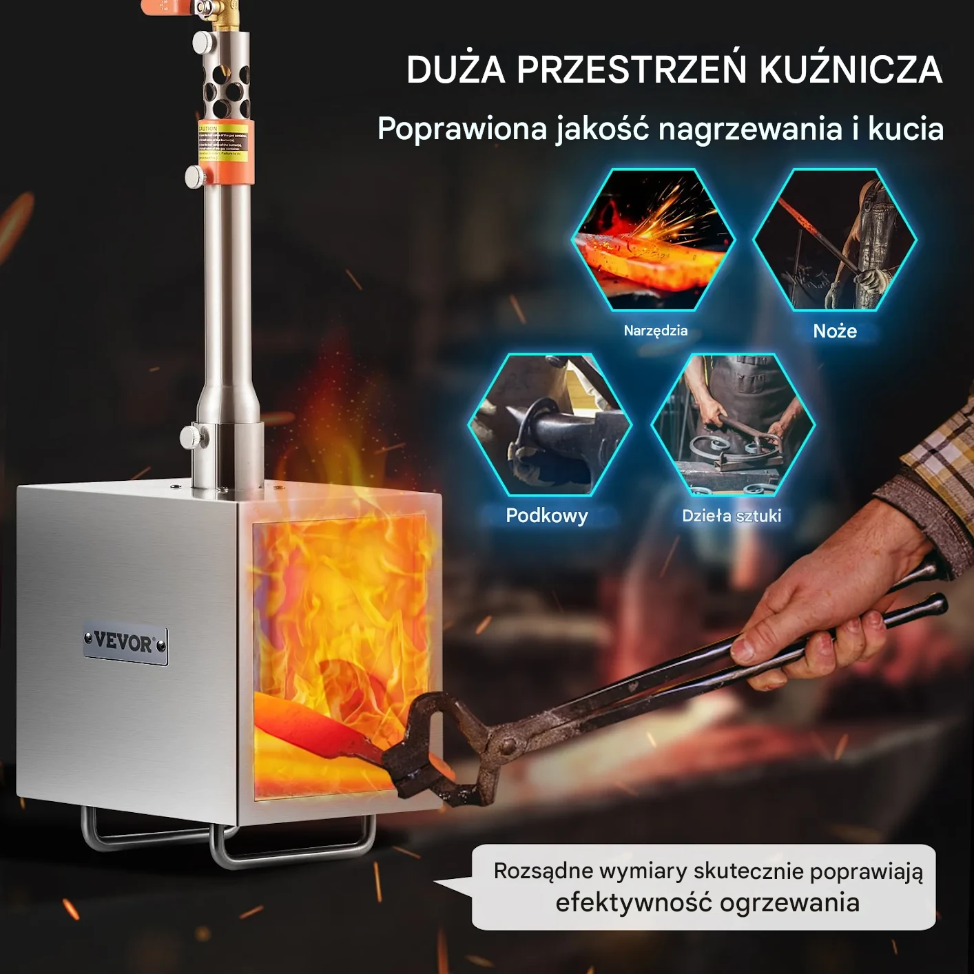 Piec do topienia propanu Metalowy piec gazowy ze stali nierdzewnej 1 palnik - obrazek 4