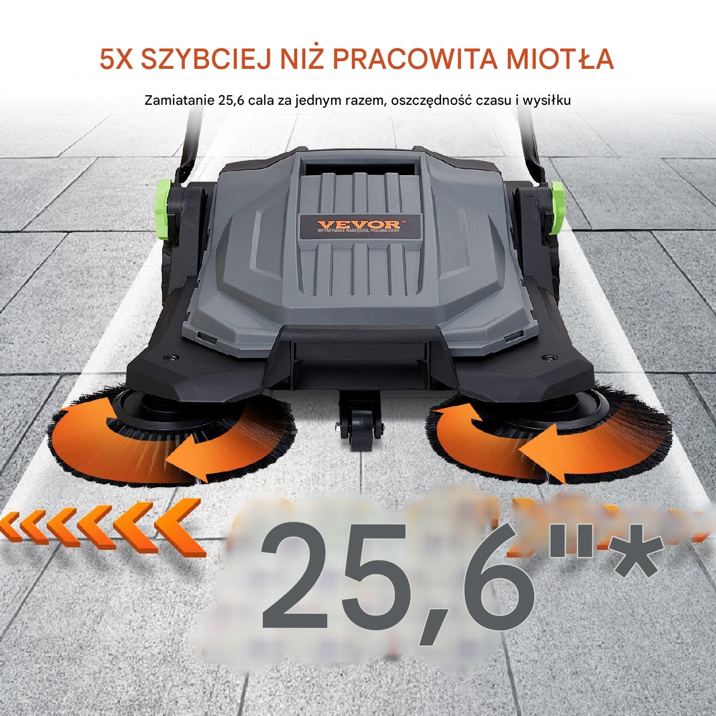 Ręczna Zamiatarka o Szerokości 65 cm - obrazek 2