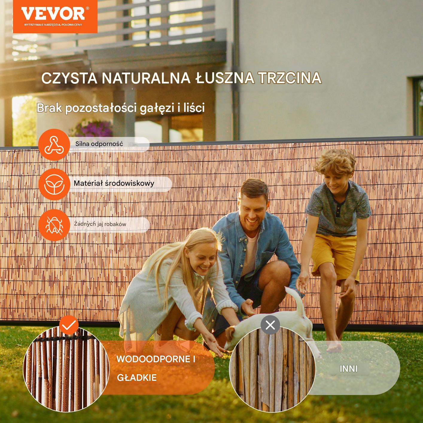 Mata trzcinowa na ogrodzenie 5 x 1,2 m dwie sztuki - obrazek 7