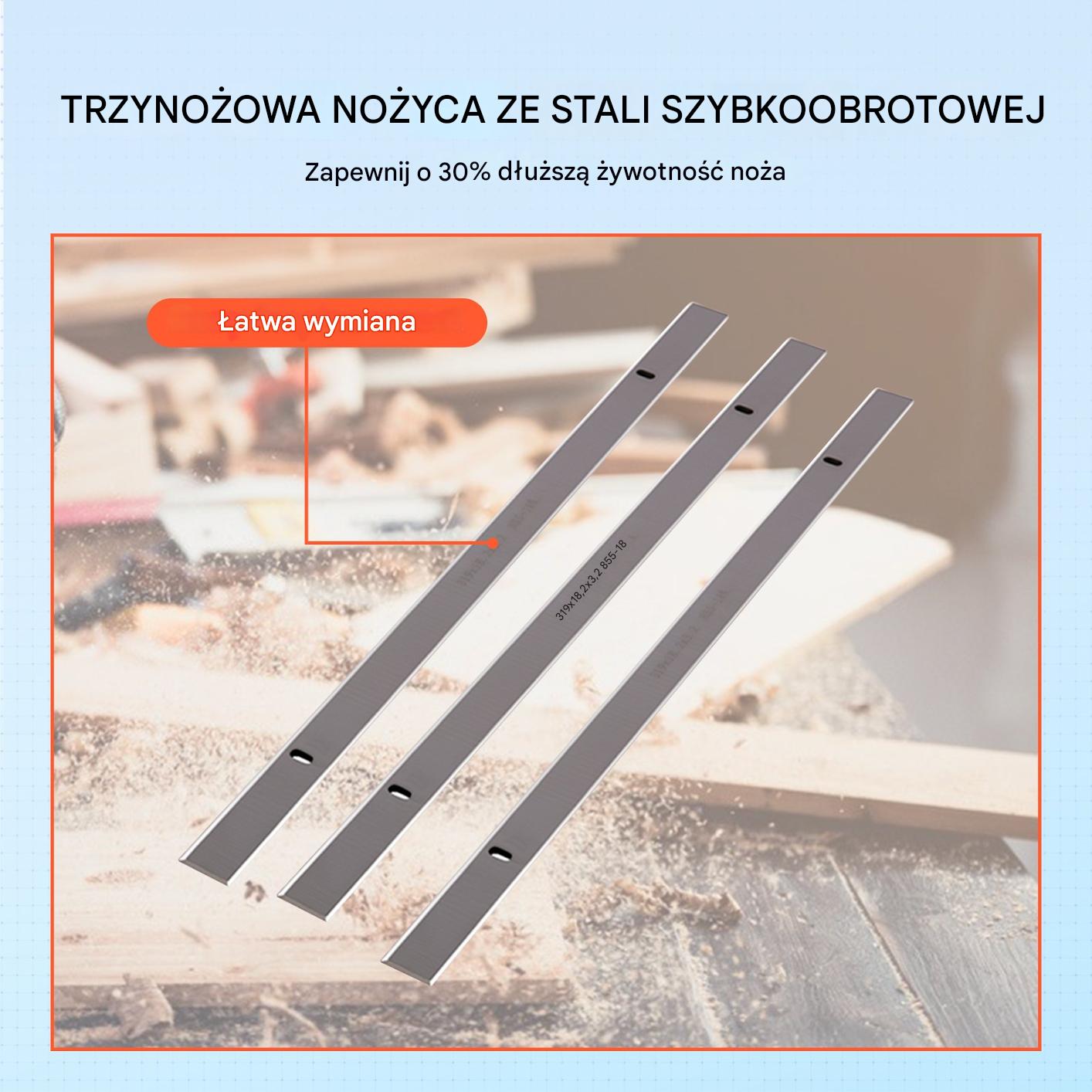 Strugarka Grubościowa Dwubiegowa 2000 W - obrazek 6