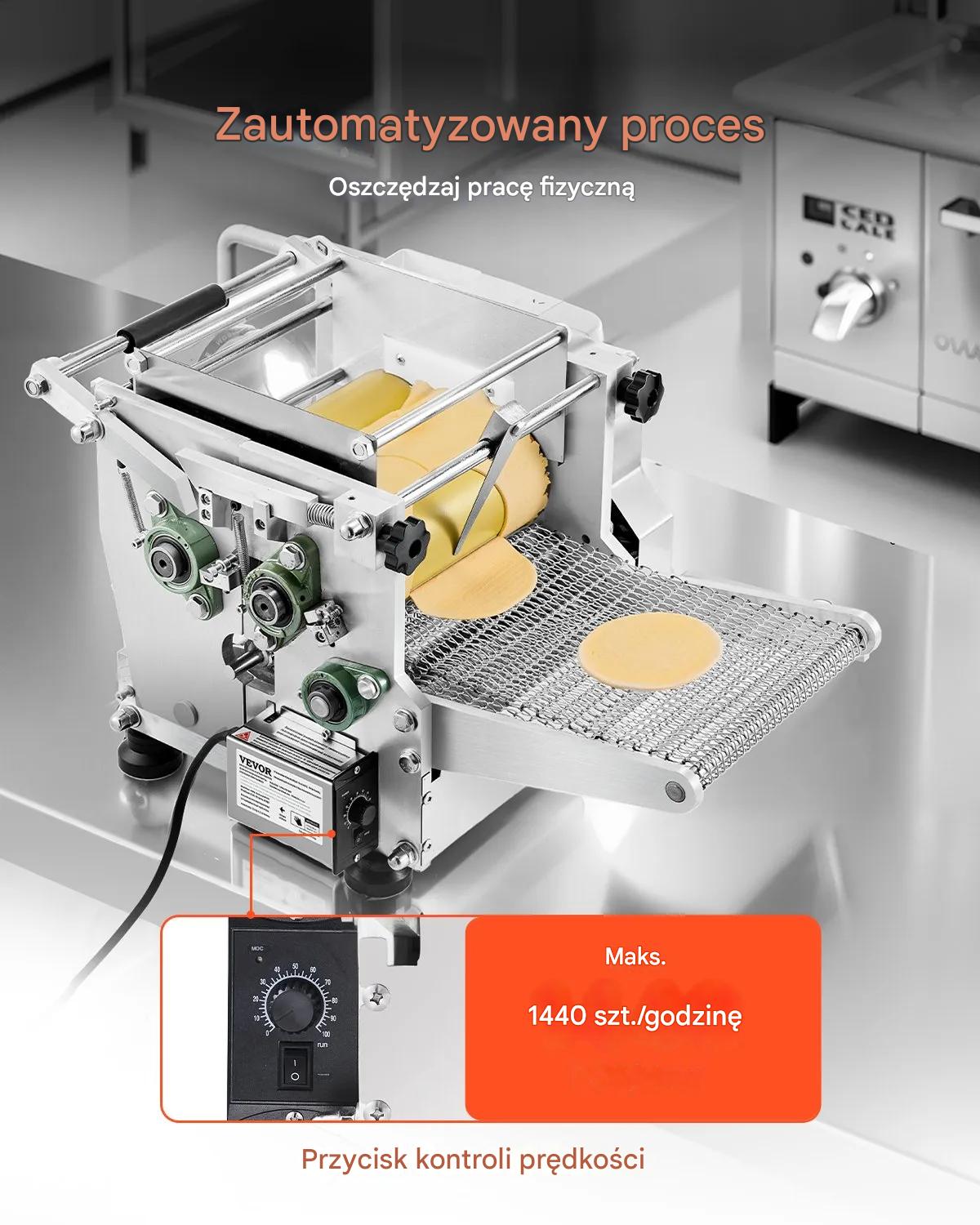 Maszyna do tortilli elektryczna non-stick 2 formy 10-15cm tortilla pizza - obrazek 6