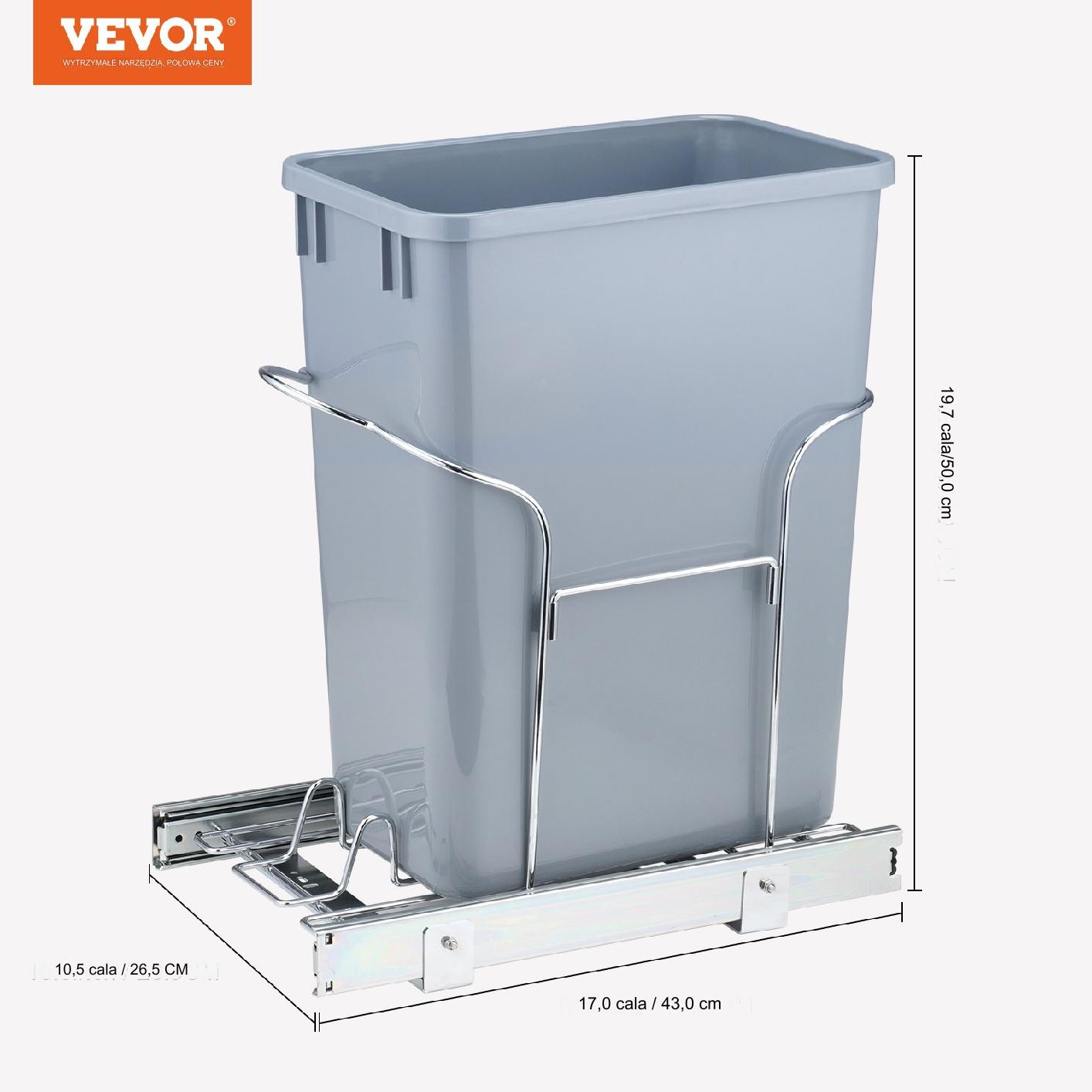 Wysuwany Kosz na Śmieci Cargo – 35 L - obrazek 7