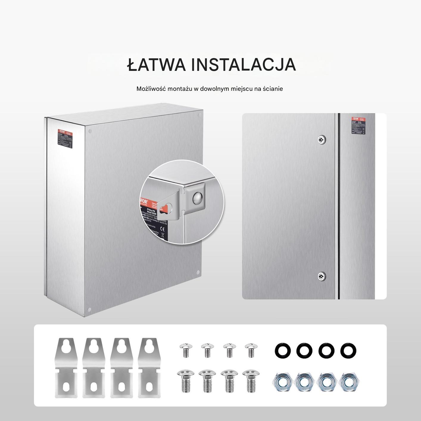 Skrzynka elektryczna rozdzielnia obudowa metalowa 60x50x20 cm - obrazek 3