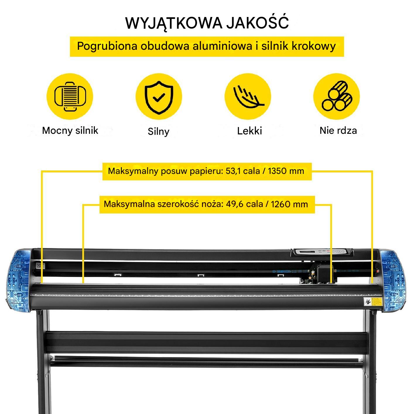 Ploter Tnący do Winylu 1350 mm z Podstawą i Oprogramowaniem SignCut - obrazek 3