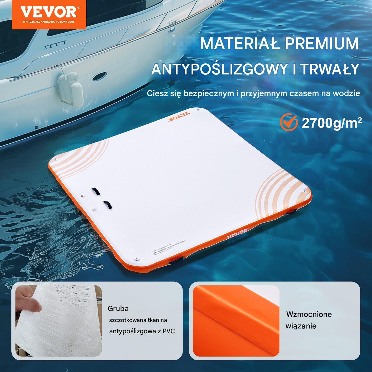 Platforma Pływająca Wodna Dmuchany Materac 2,13 x 2,13 m - obrazek 7