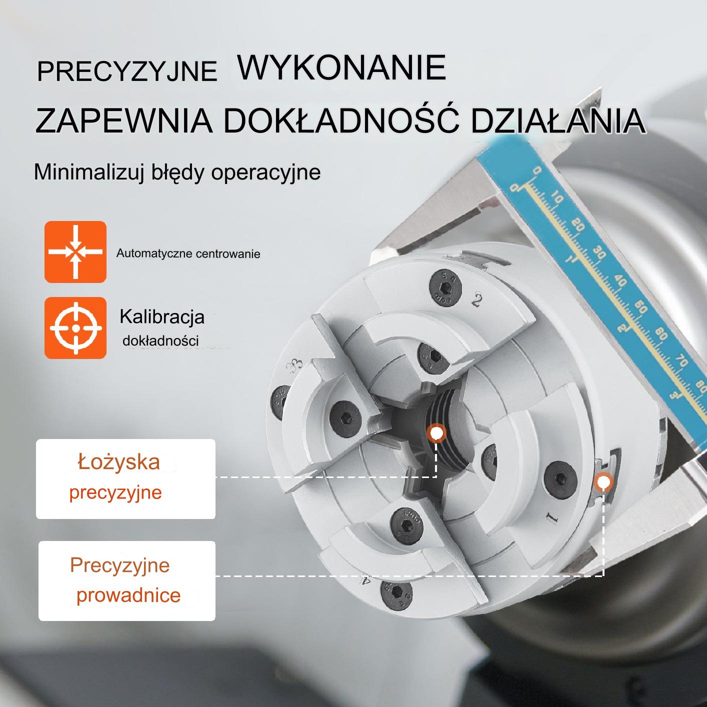 Uchwyt Tokarski 4-Szczękowy z Akcesoriami - obrazek 6