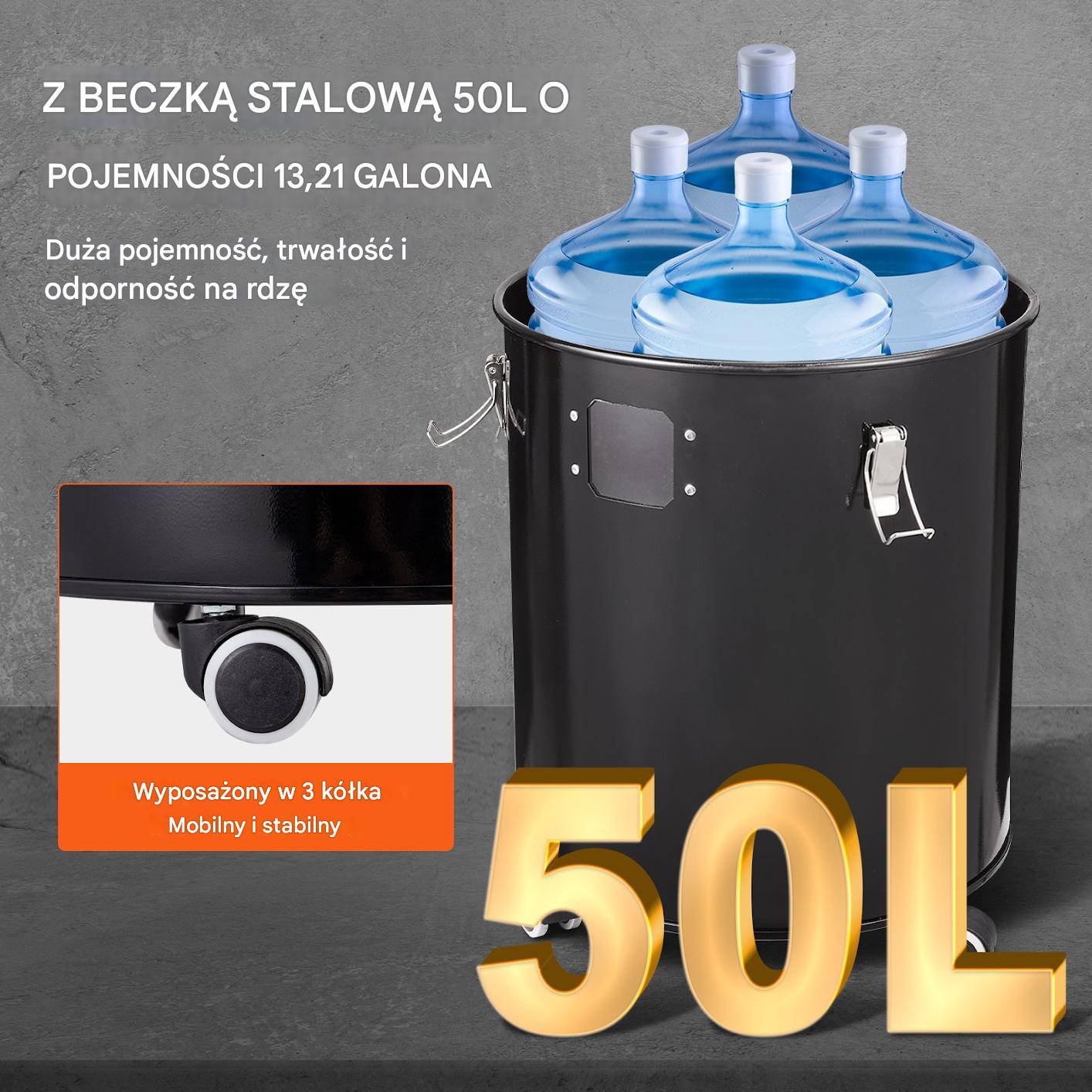 Separator cyklonowy do pyłu pyłów budowlanych przemysłowy 50L - obrazek 5