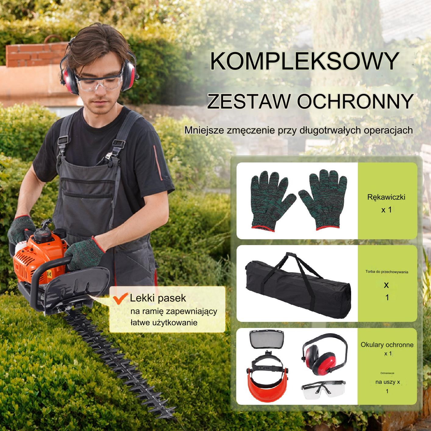 Podkaszarka do żywopłotu nożyce piła spalinowa - obrazek 4