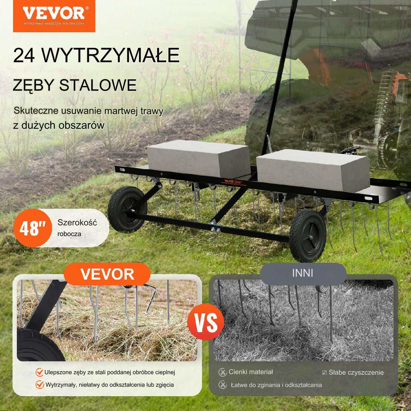 Zgrabiarka do Trawników 24 Zęby - obrazek 7