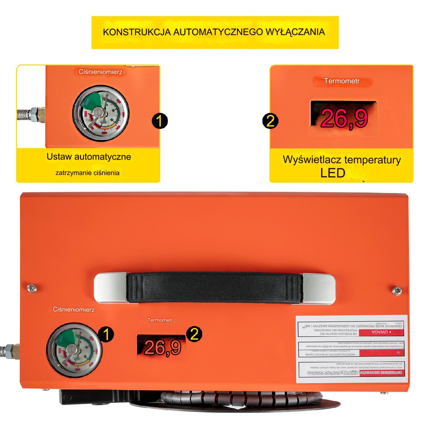 Przenośny kompresor sprężarka 350 W 1,5 l - obrazek 3
