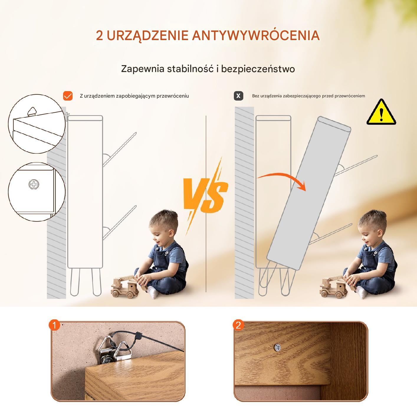 Szafka na buty komoda do przedpokoju loftowa pojemna 64 cm - obrazek 5