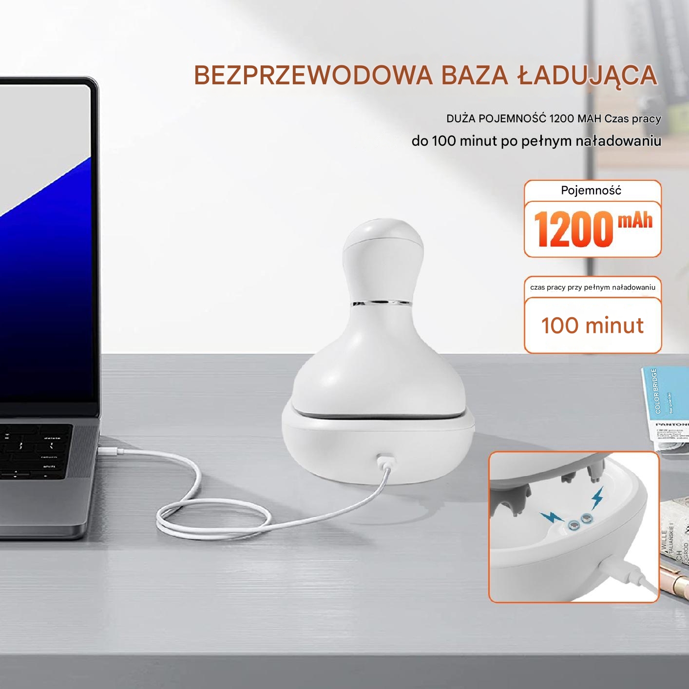 Masażer do skóry głowy elektryczny stymulujący - obrazek 5