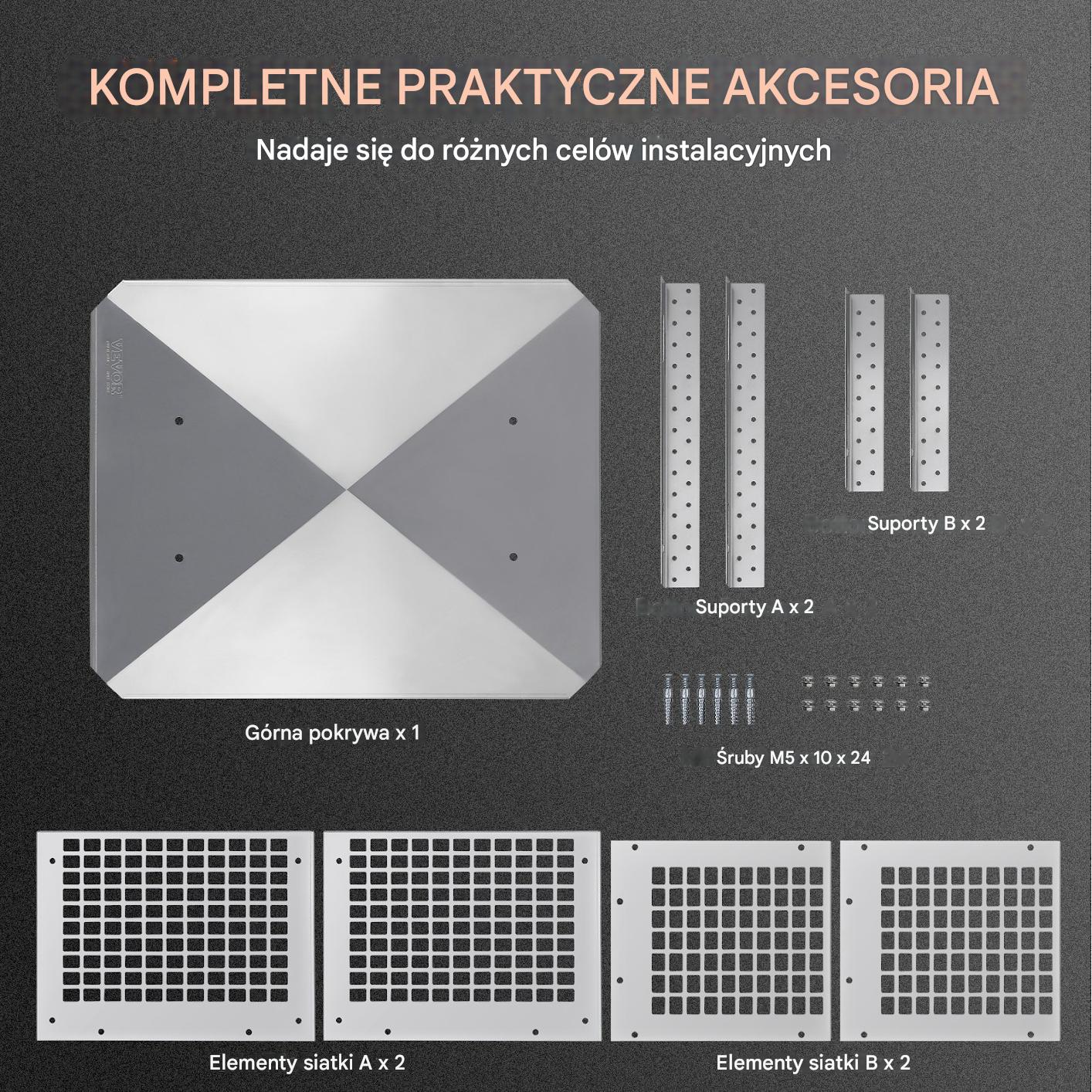 Osłona komina 47x38 cm - stal nierdzewna 304 - łatwy montaż stabilna - obrazek 5