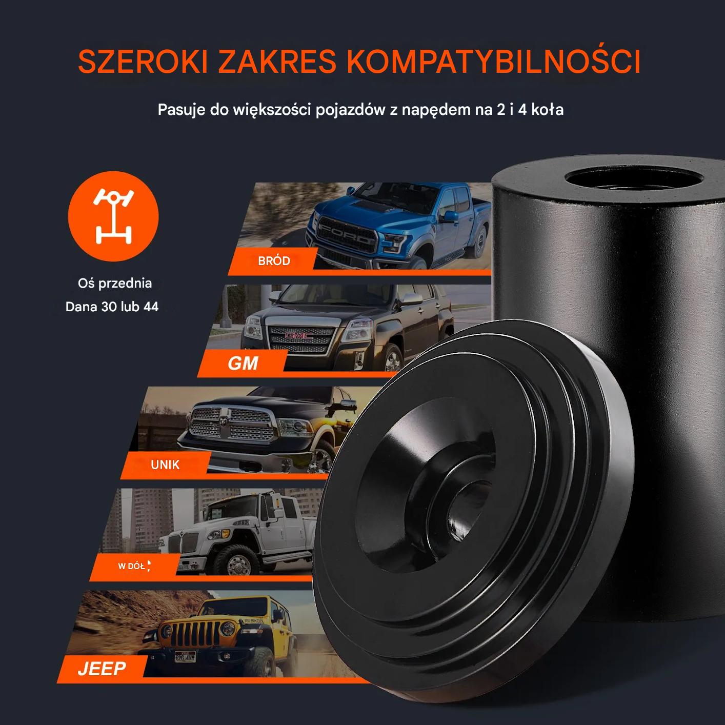 Ściągacz przegubów kulistych zestaw 23 szt. uniwersalny do aut 2WD i 4WD - obrazek 3