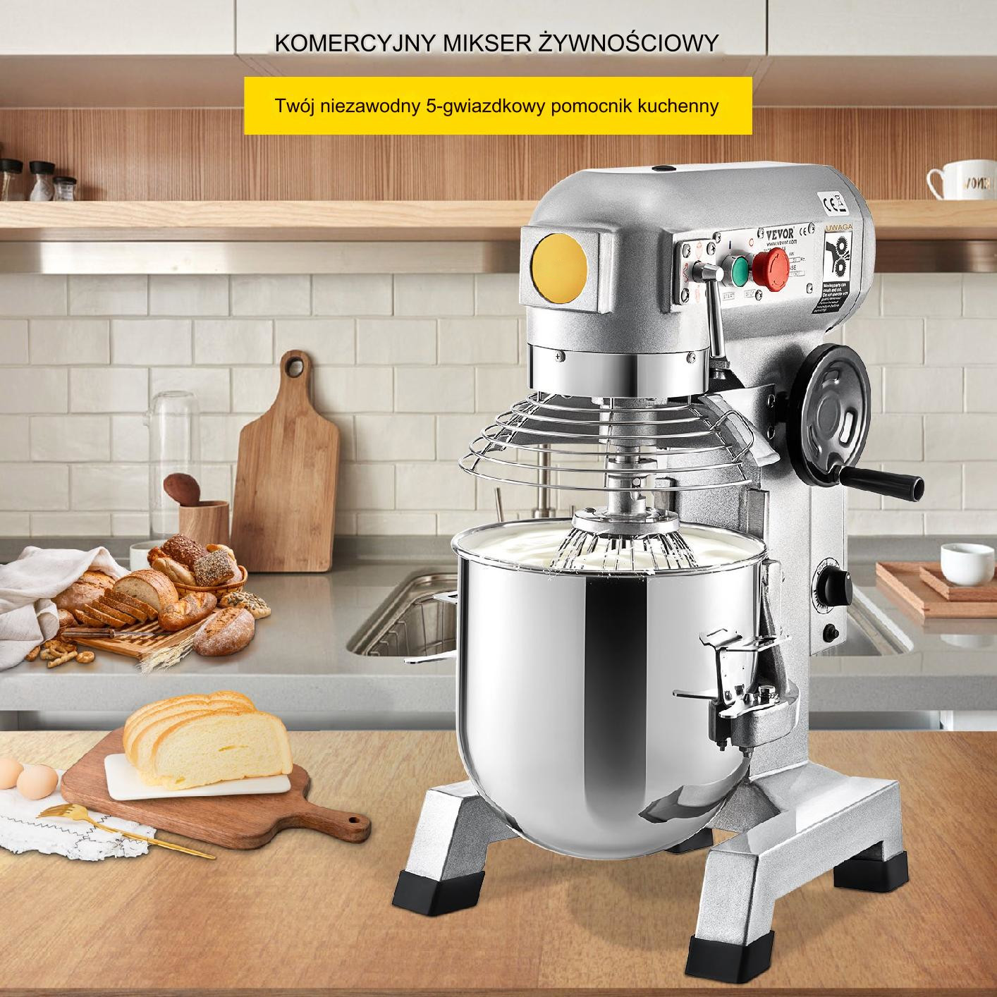Robot kuchenny mikser planetarny gastronomiczny 1100 W - obrazek 3
