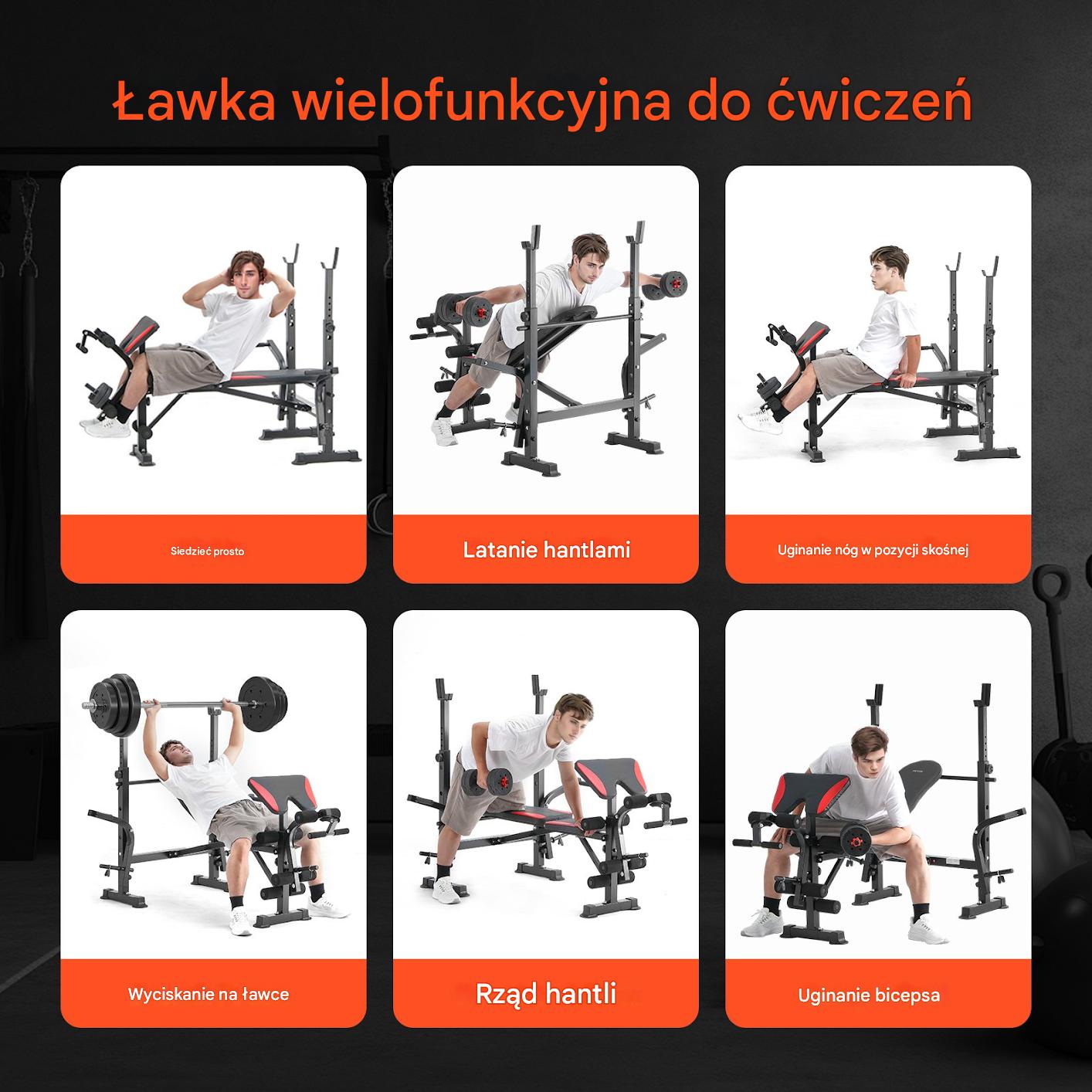 Ławka inwersyjna Składana do ćwiczeń siłowych/inwersyjnych do domu - obrazek 6