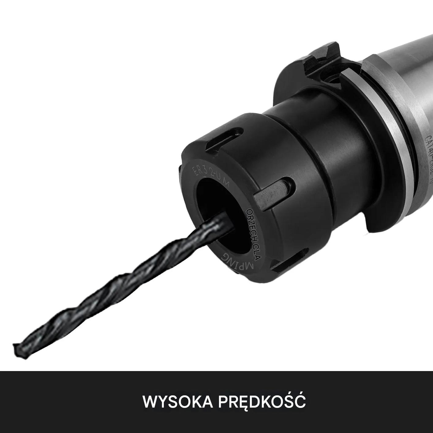 Uchwyt frezarski CAT40 ER32 zestaw 5 tulei – do tokarki i CNC grawerowania - obrazek 5
