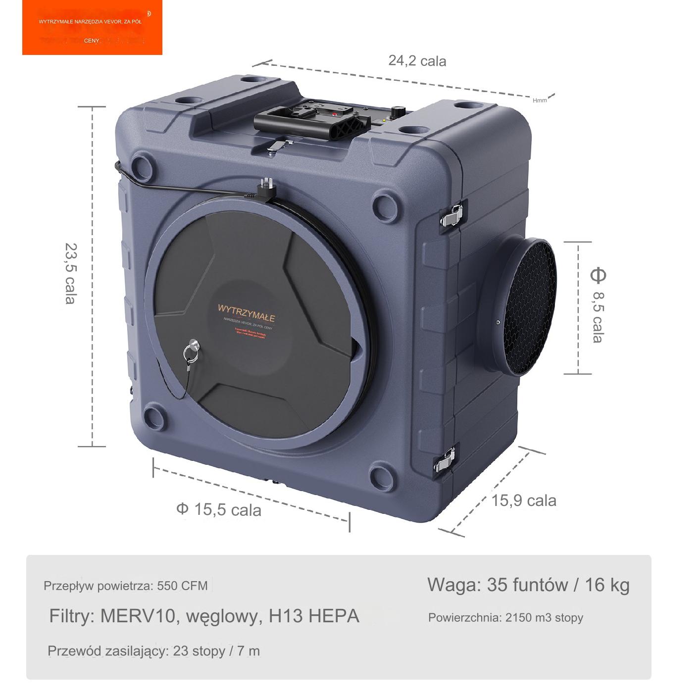 Oczyszczacz Powietrza 550 CFM - obrazek 2