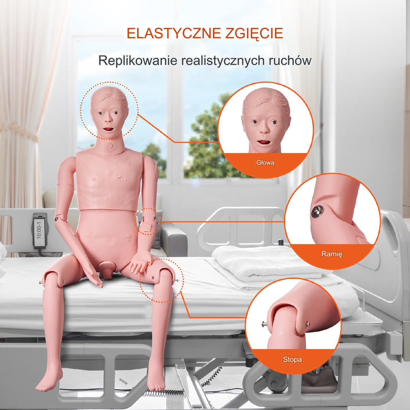 Manekin medyczny opieki Fantom medyczny mężczyzna - obrazek 4