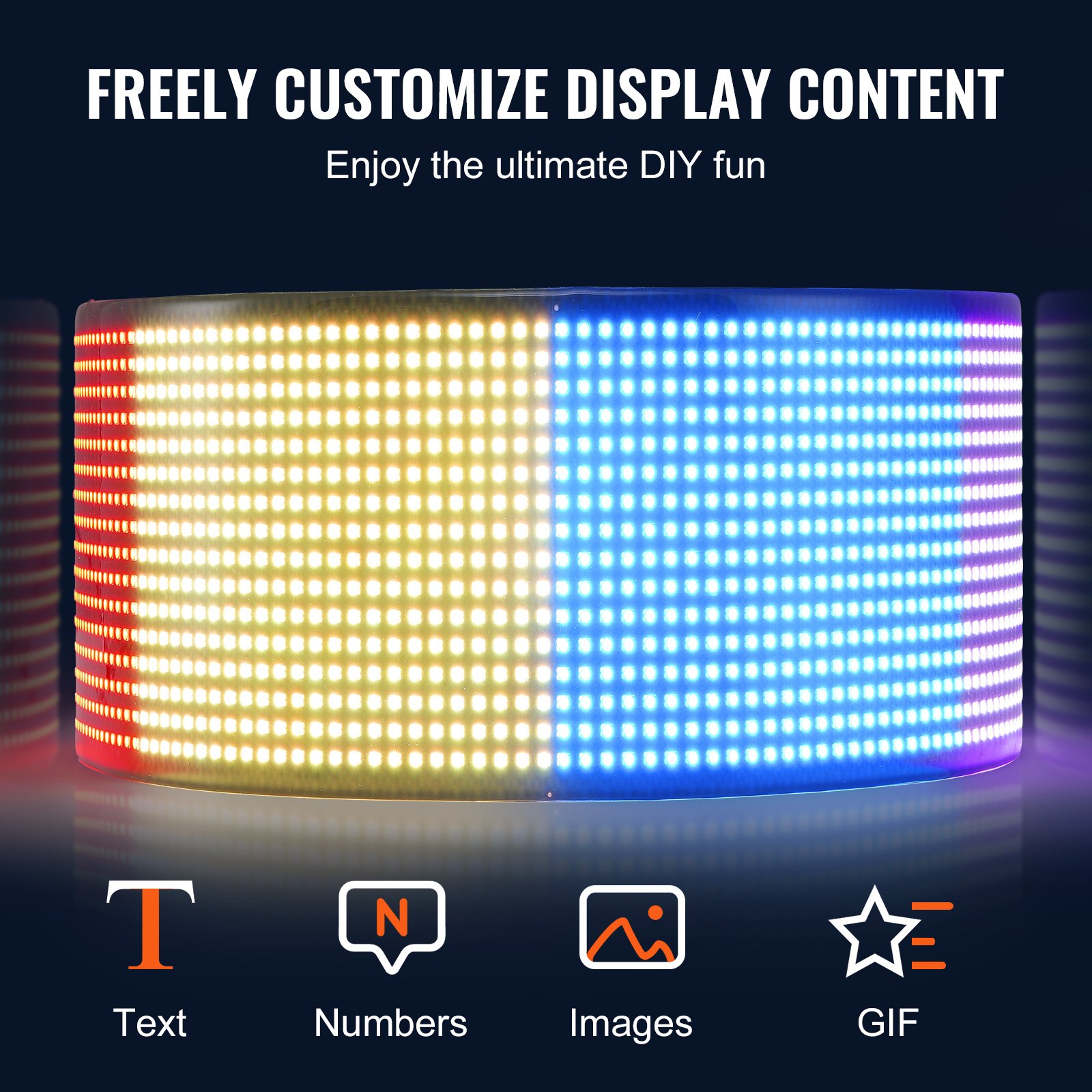 Reklama LED Wyświetlacz Tablica Ekran 38 x 10 cm - obrazek 4