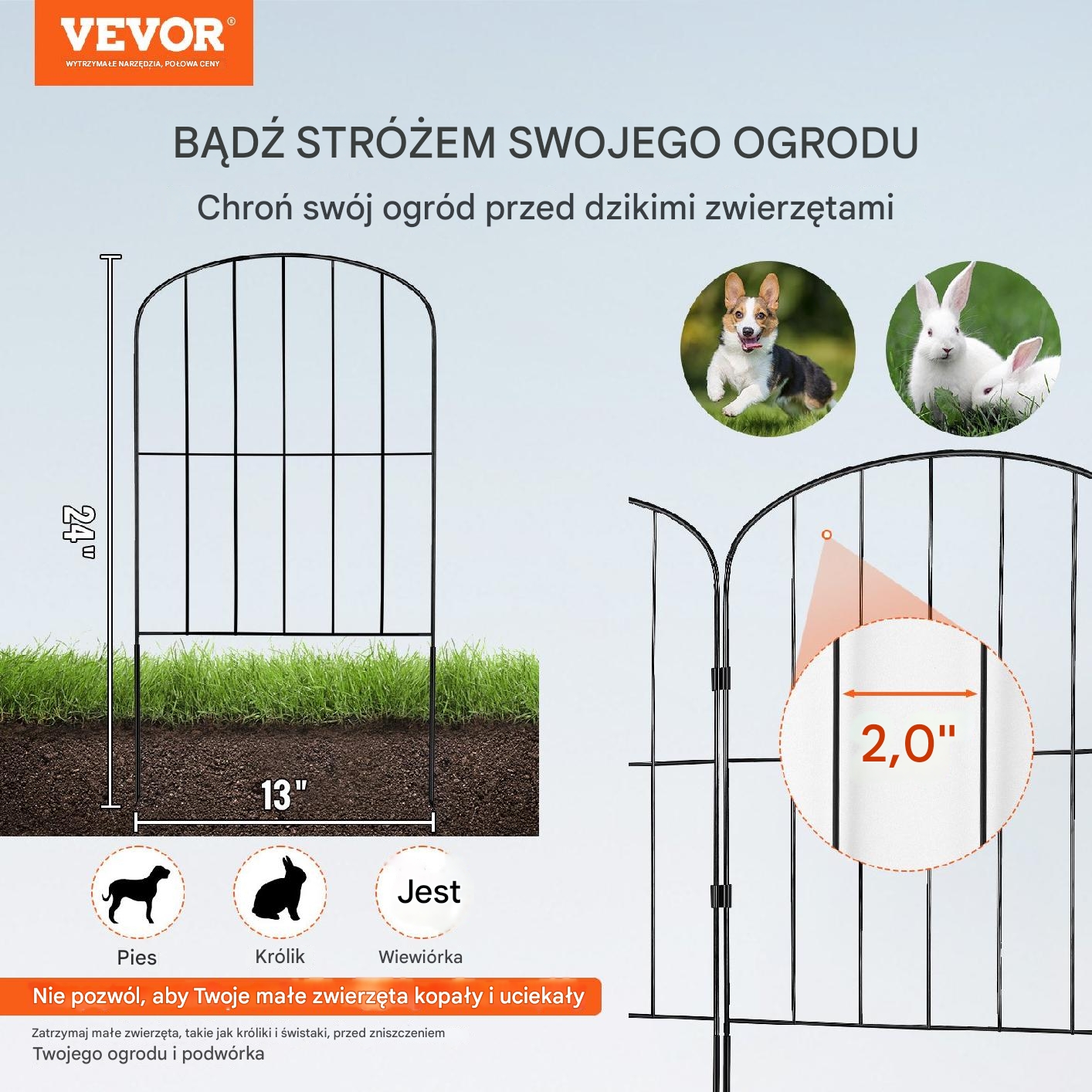 Płot Ogrodowy 28 Części 61 x 33 cm - obrazek 7