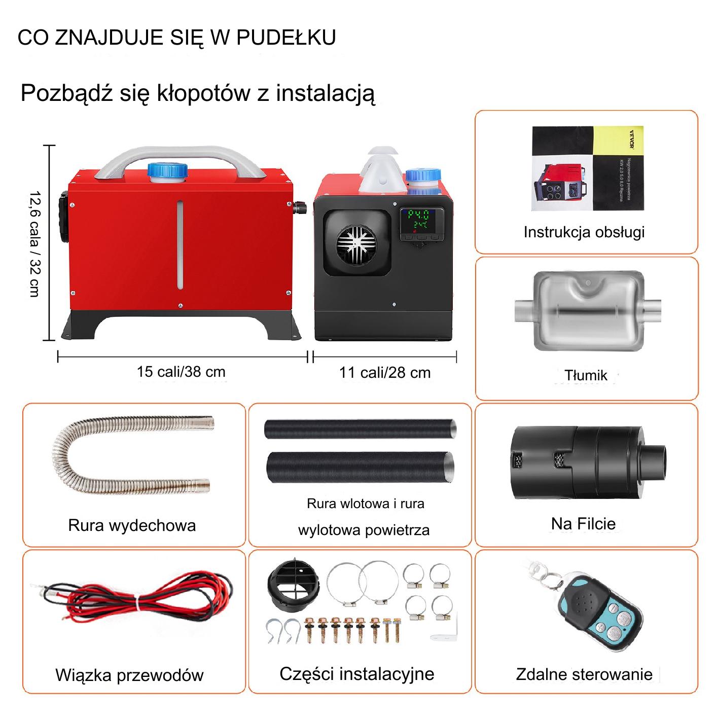 Nagrzewnica Powietrza Diesel Ogrzewanie Postojowe 12 V - obrazek 2