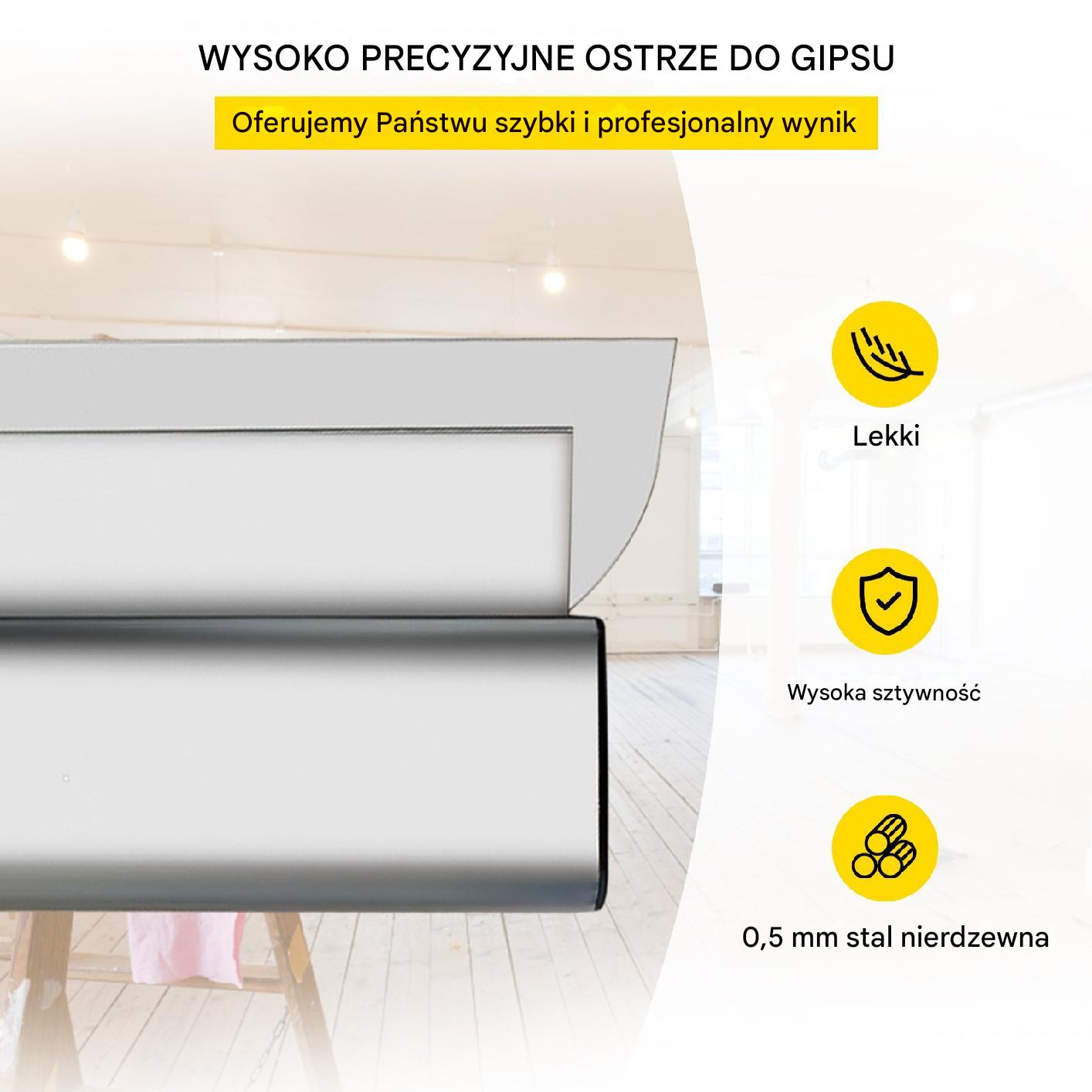 Ostrze Szpachlówka do Wygładzania Płyt Gipsowych 100 cm - obrazek 6