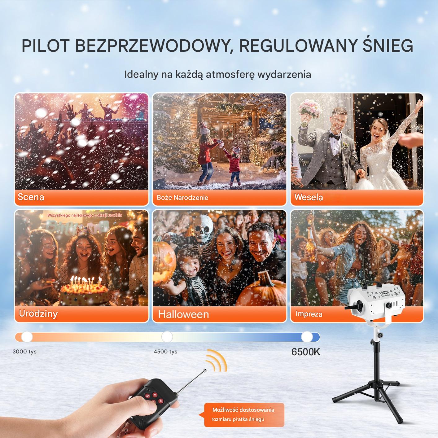 Maszyna do Sztucznego Śniegu 1200 W - obrazek 8