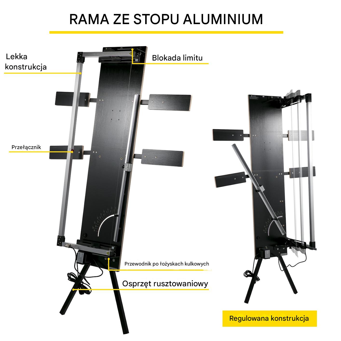 Gilotyna maszyna urządzenie przecinarka do cięcia styropianu 122 cm - obrazek 4