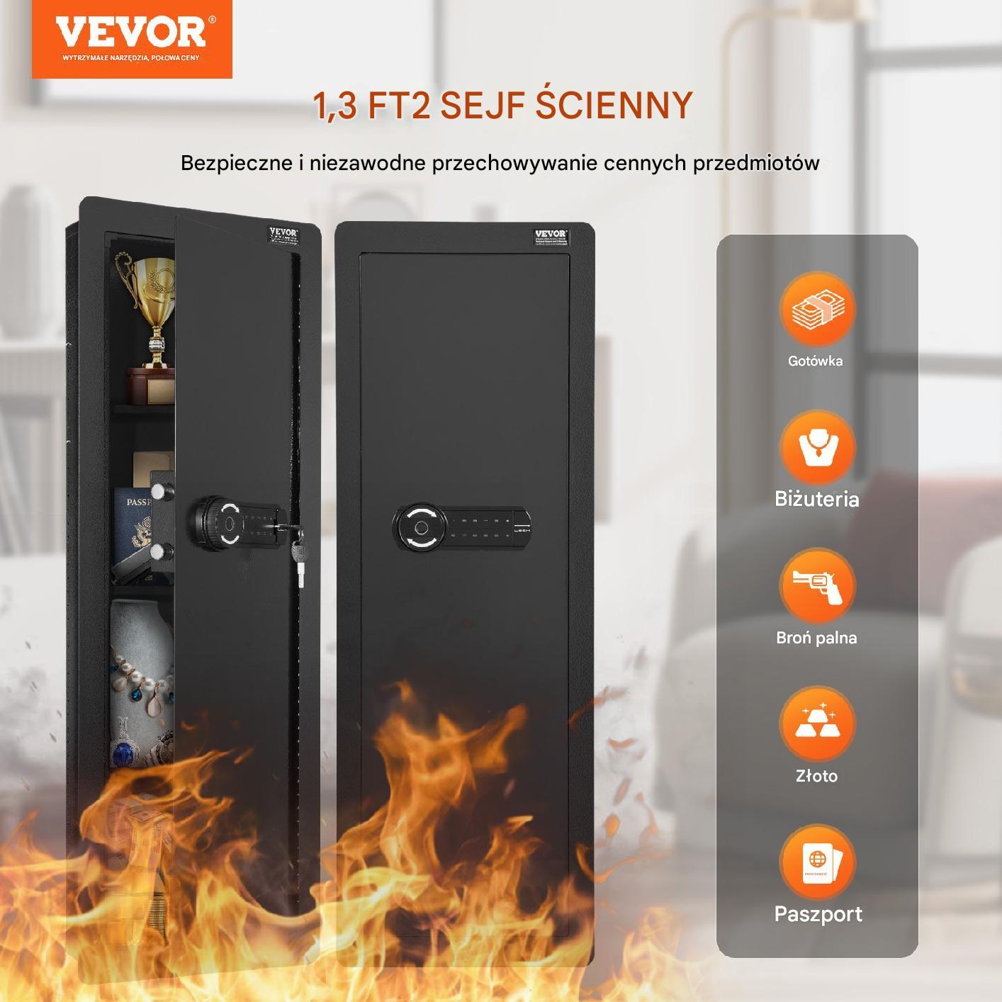 Szafa pancerna Domowy sejf + Alarm - obrazek 7