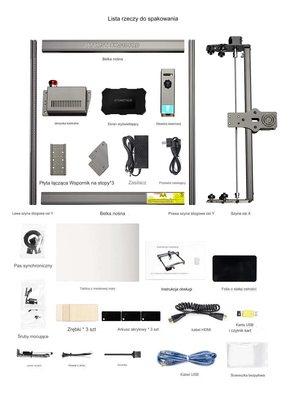 Grawer laserowy ATOMSTACK X7 A10 S10 PRO 50 W - obrazek 4