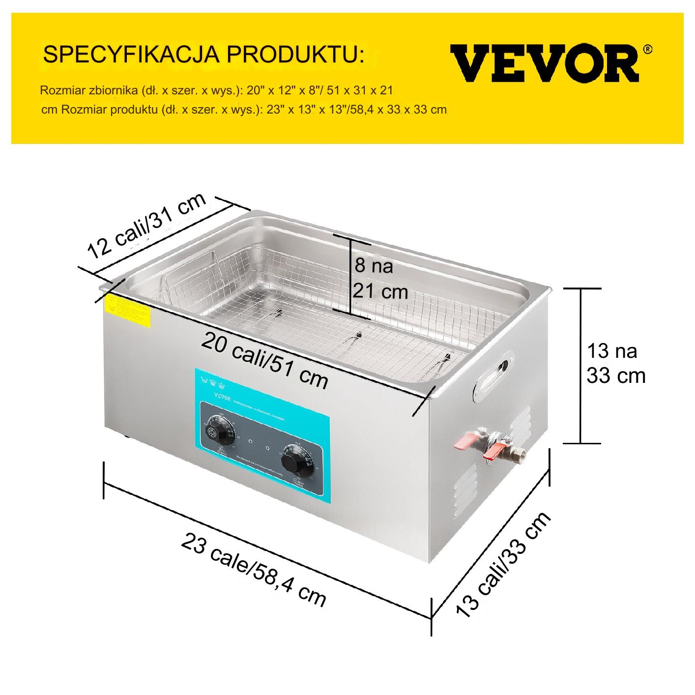 Myjka Ultradźwiękowa do czyszczenia 30L - obrazek 2