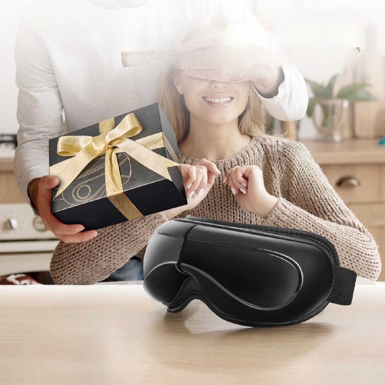 Masażer do oczu podgrzewany składany z muzyką Bluetooth - obrazek 4