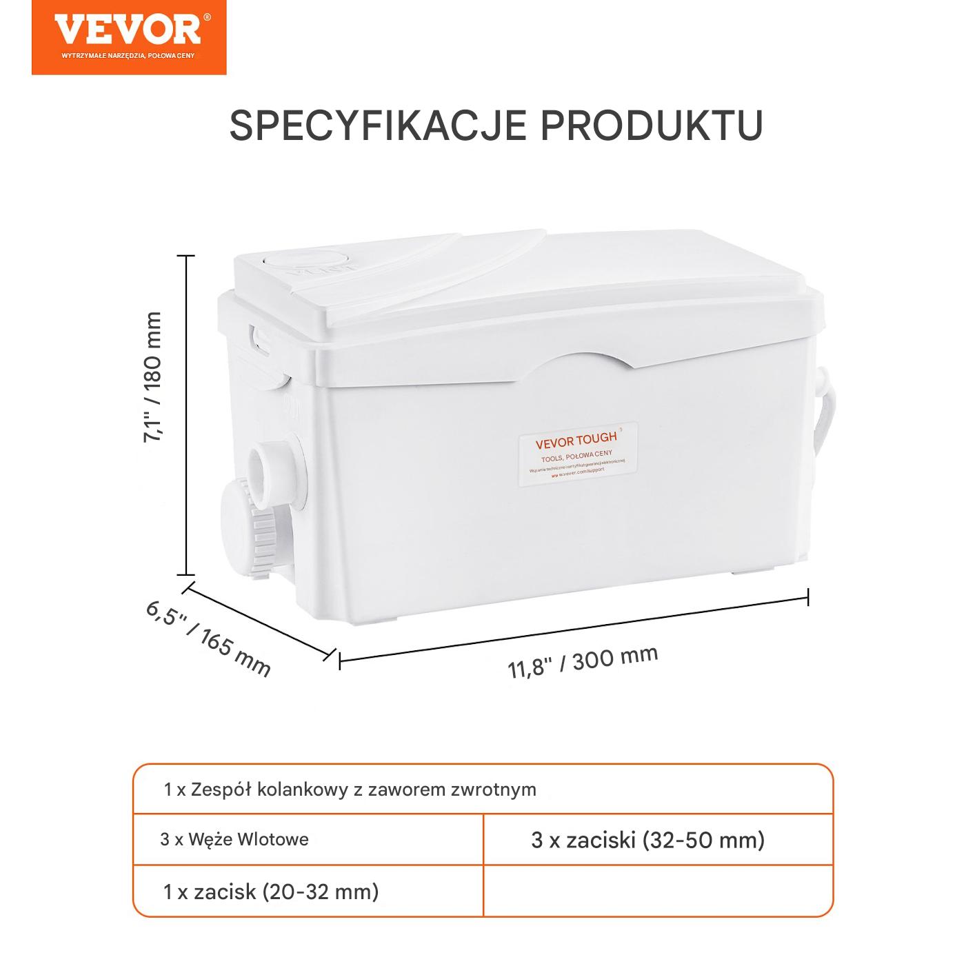 Pompa z rozdrabniaczem do WC rozdrabniacz młynek przepompownia do WC 350W - obrazek 2