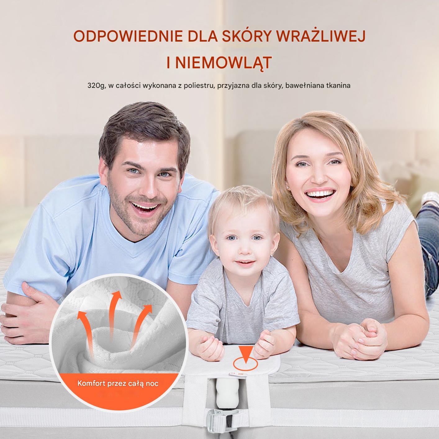 Łącznik materacy wypełniacz mostek podwójny pas do łóżka podwójnego - obrazek 4