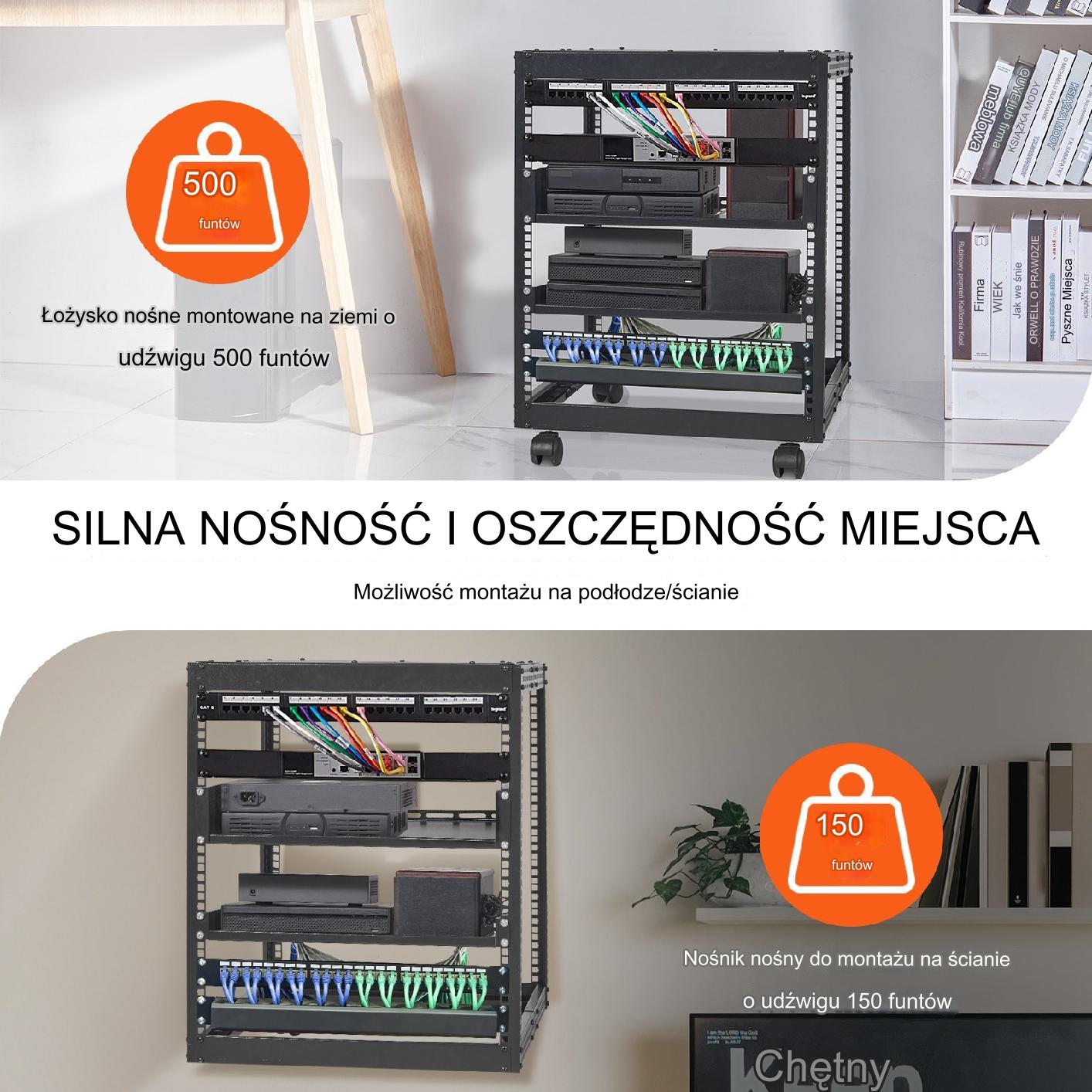 Szafa serwerowa regał serwerowy 63 cm - obrazek 3