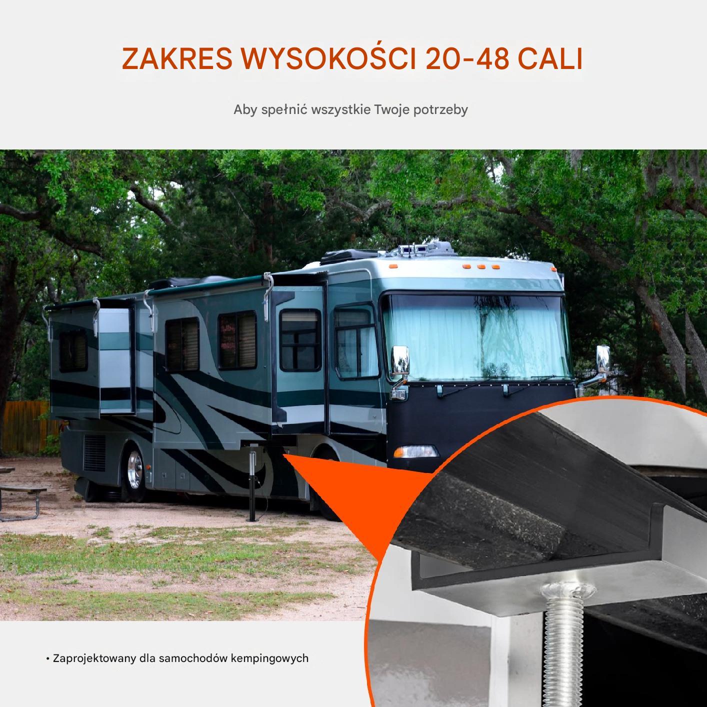 Stopa podpora podkładka do przyczepy kempingowej kampera 50-123 cm - obrazek 7