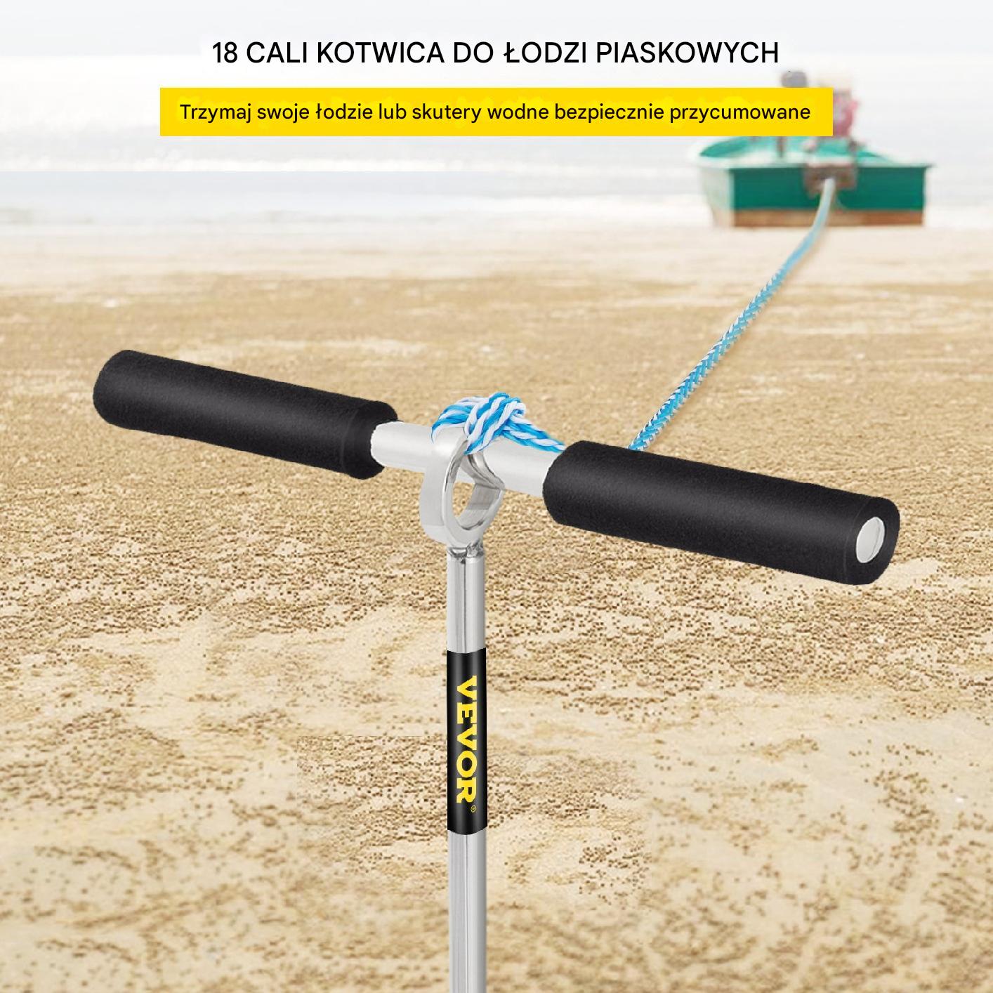 Kotwica do Piasku 45 cm Ponton Kajak - obrazek 7