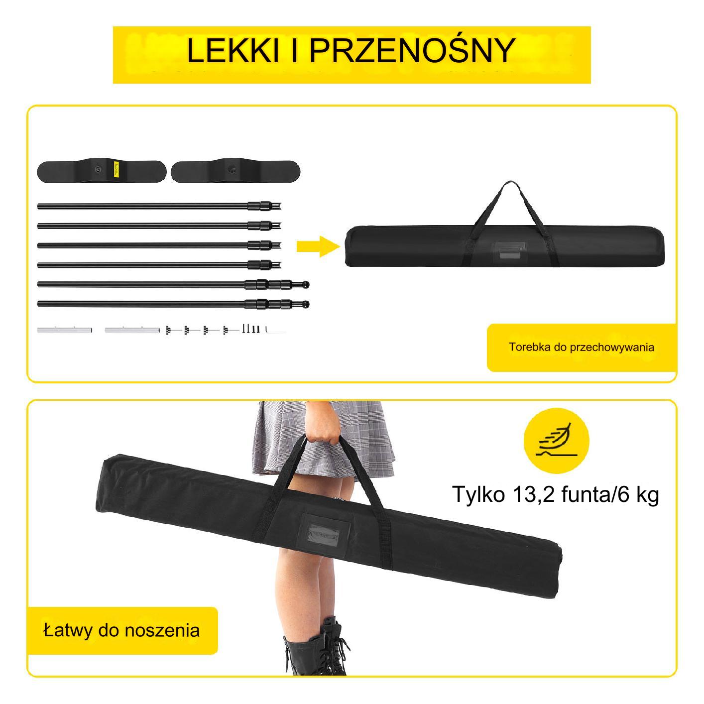 Stojak baner stelaż ścianka tło regulowany 300 x 240 cm - obrazek 5