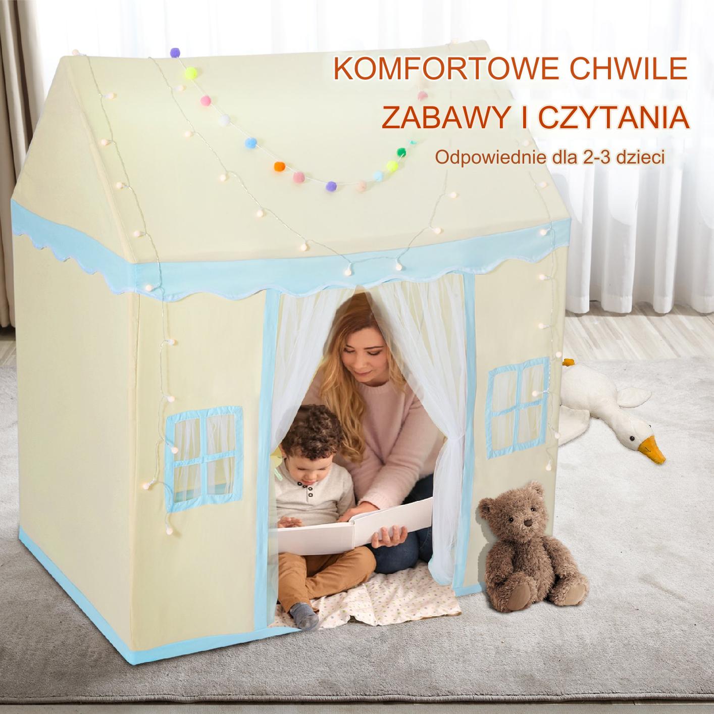 Namiot dla Maluchów z Matą i Lampką Domek - obrazek 5