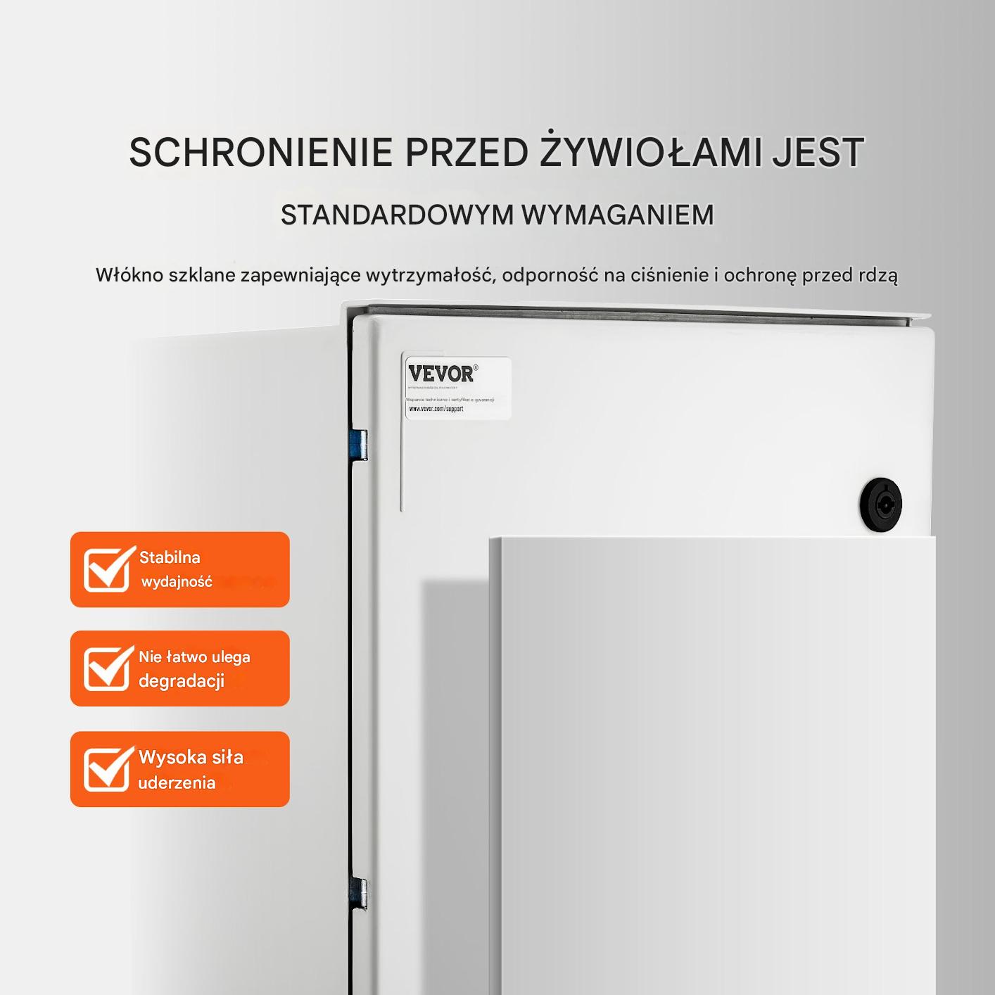 Skrzynka elektryczna rozdzielnia obudowa metalowa 60x40x23 cm - obrazek 3